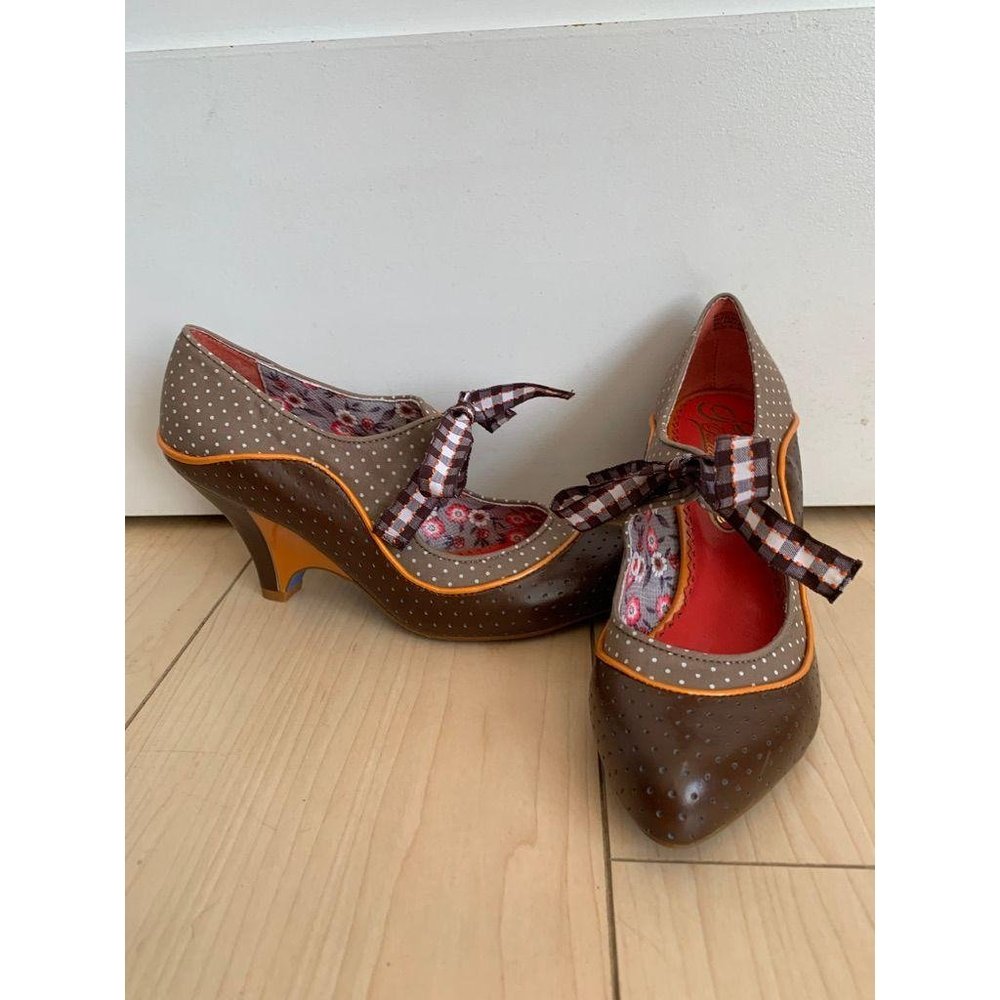 Poetic License School's Out Pump Brown Polka Dot